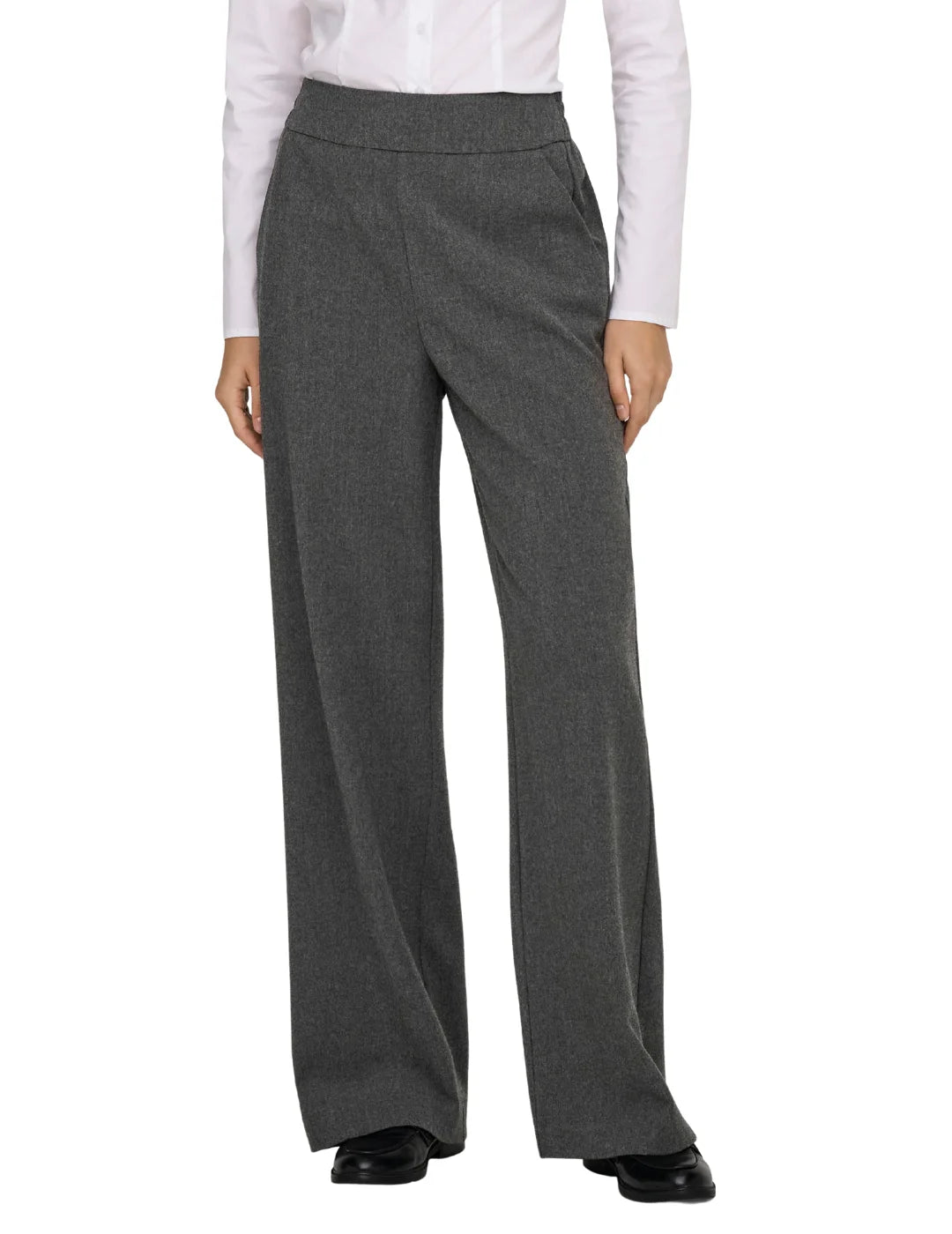 Pantalón Ancho ONLY Gia Gris | Bicos de Fío