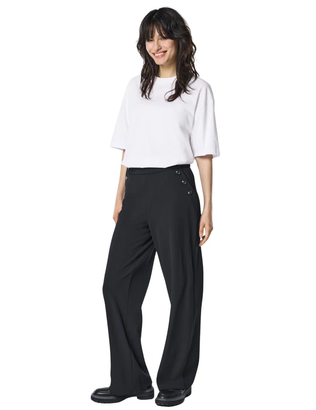 Pantalón ONLY Rina Negro | Bicos de Fío