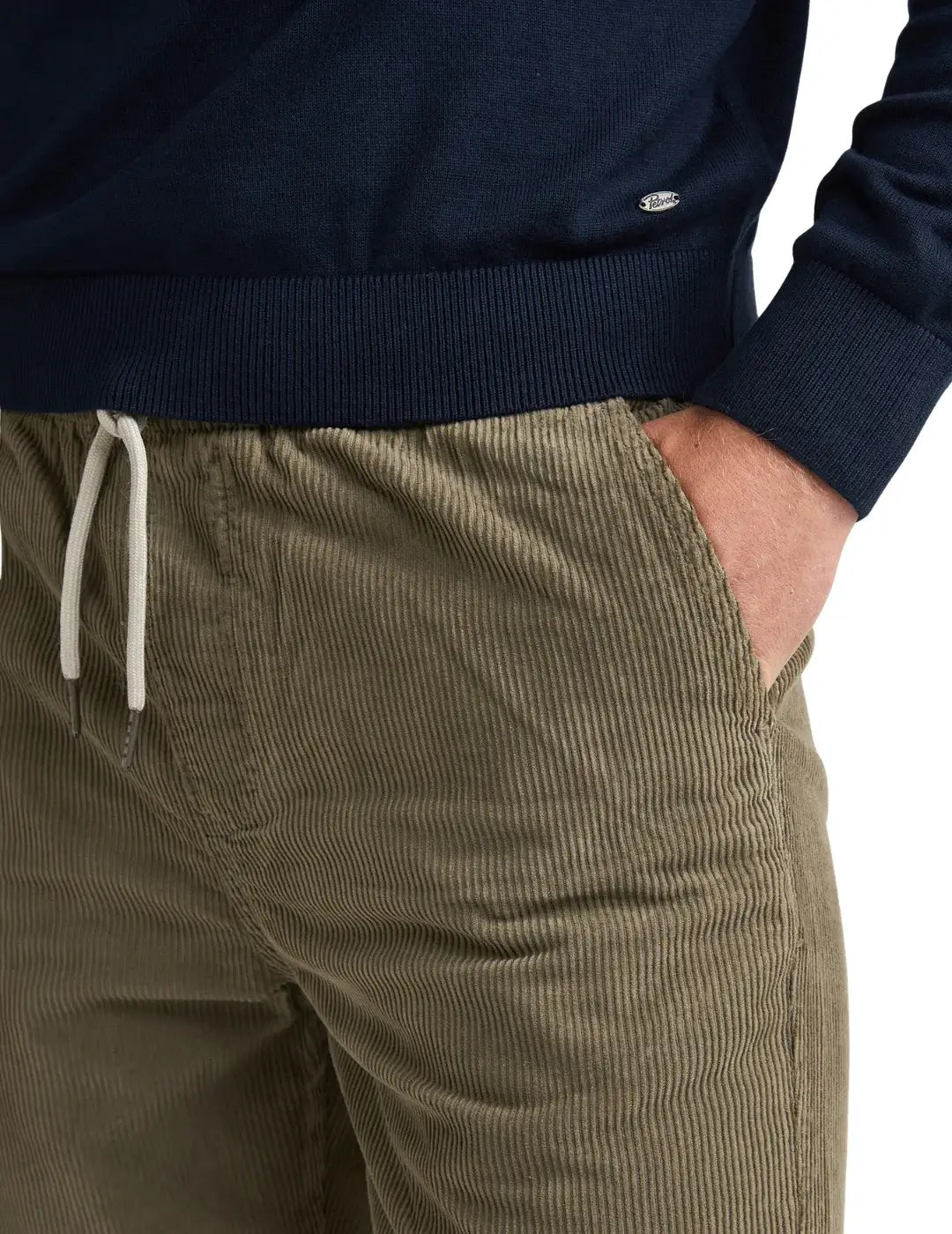 Pantalón Pana Petrol Industries Fletcher Verde | Bicos de Fío