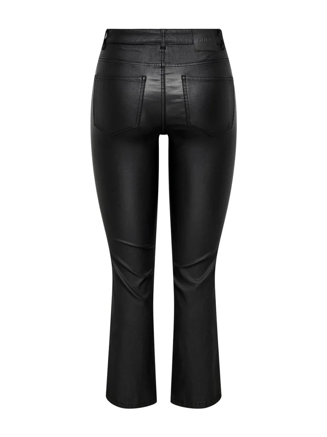 Pantalón Flare Polipiel Only Onlkenya Negro | Bicos de Fío