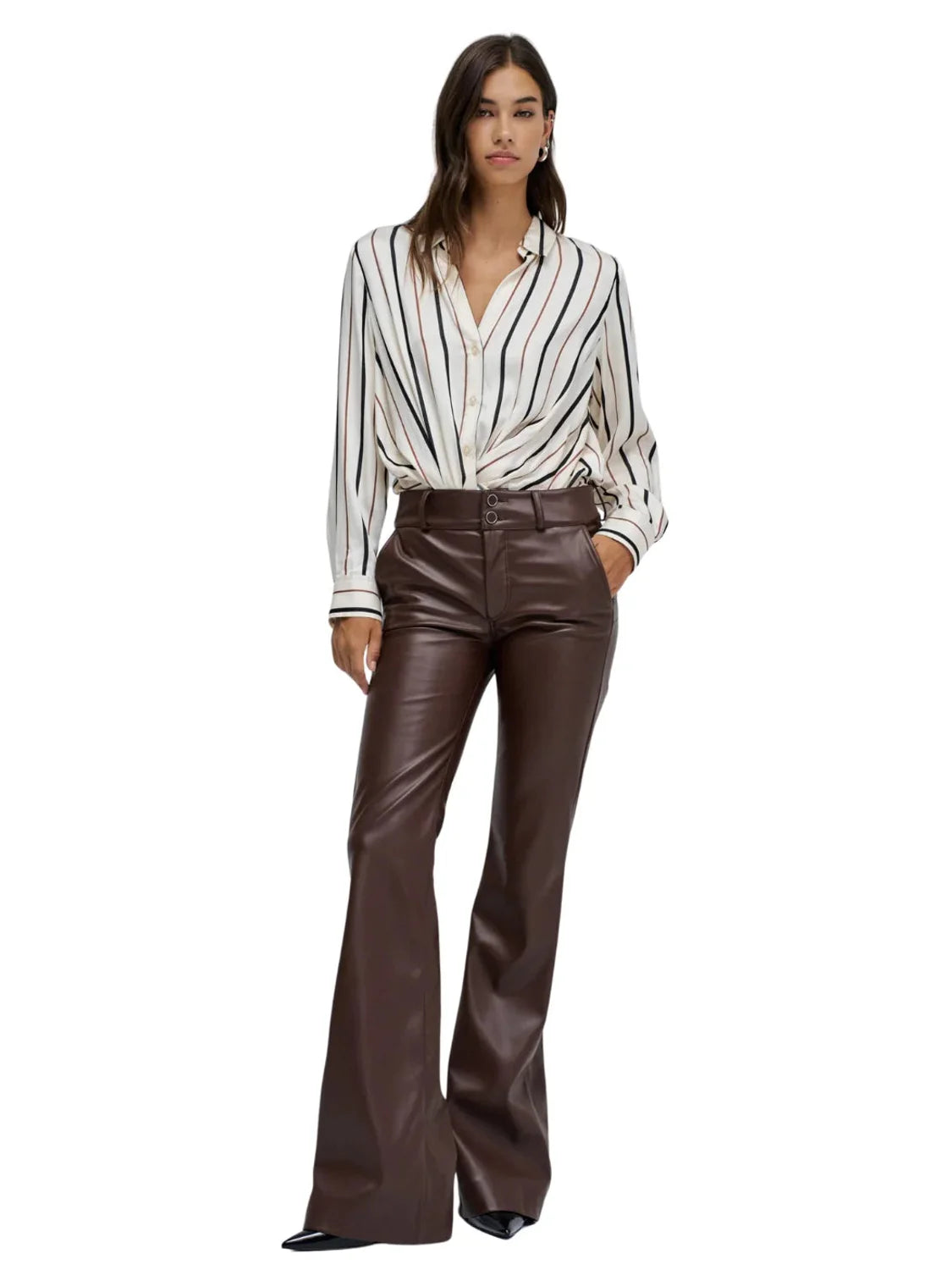 Chino Secret Push In Flare Salsa Jeans Marrón | Bicos de Fío