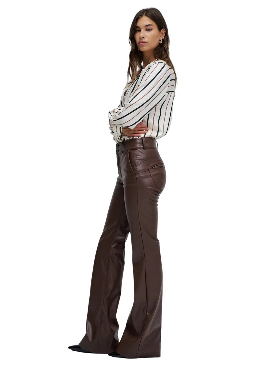 Chino Secret Push In Flare Salsa Jeans Marrón | Bicos de Fío