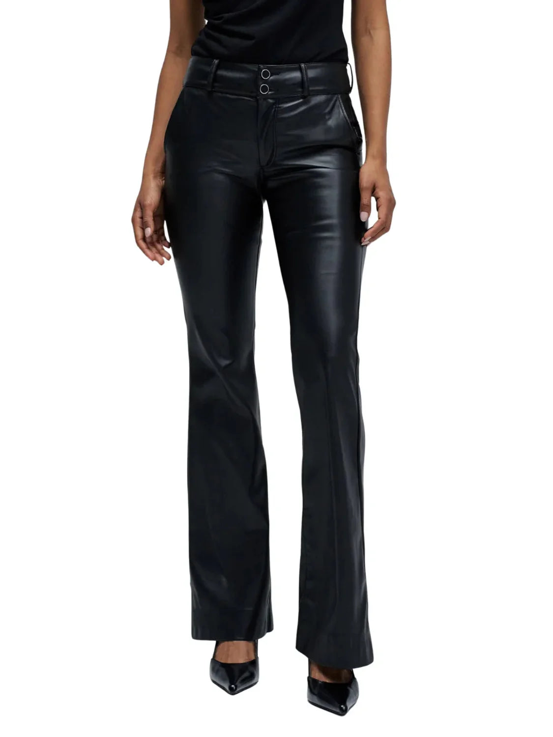Chino Secret Push In Flare Salsa Jeans Negro | Bicos de Fío
