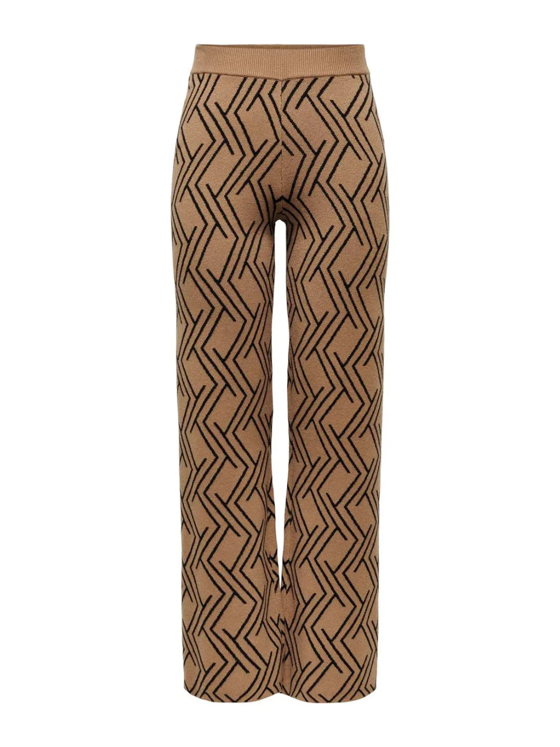Pantalón Estampado Only Onlanny Marrón | Bicos de Fío