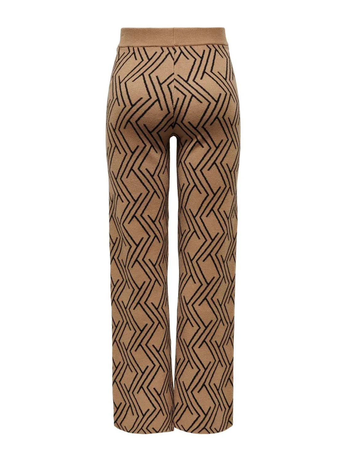 Pantalón Estampado Only Onlanny Marrón | Bicos de Fío