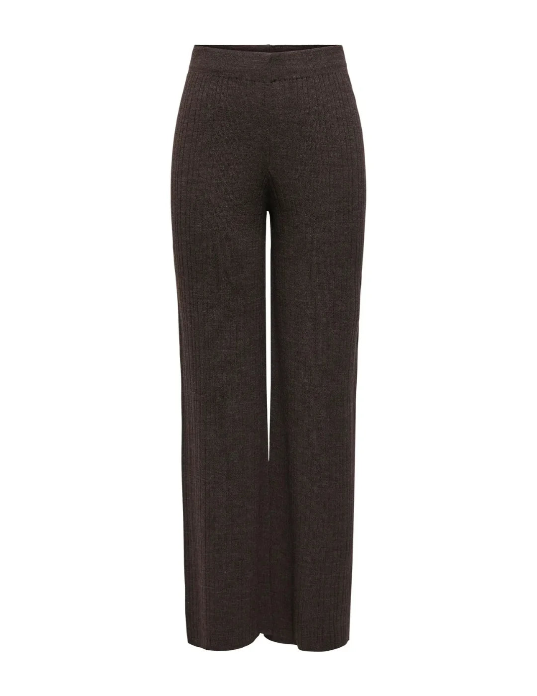 Pantalón Punto ONLY Thea Chocolate | Bicos de Fío