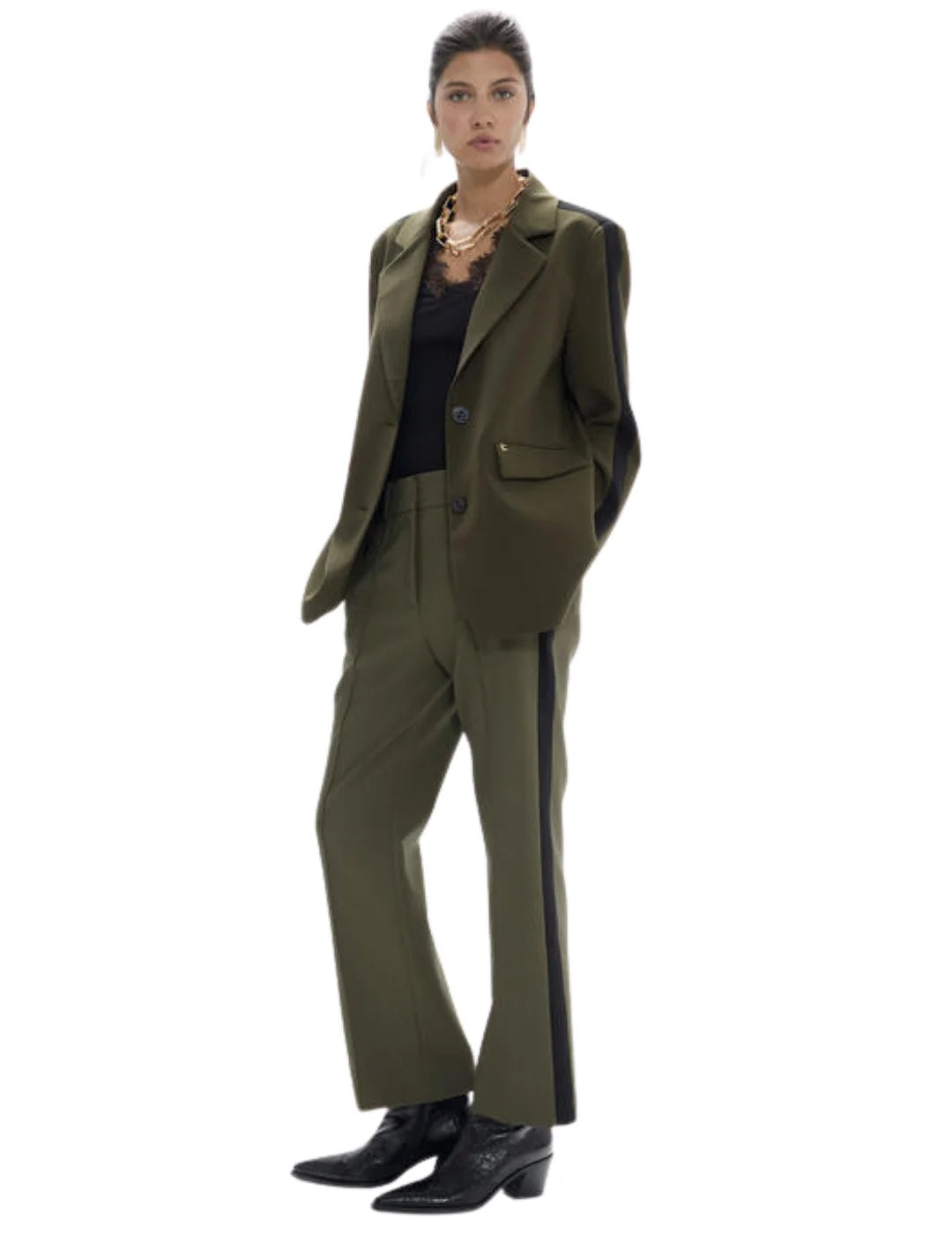 Pantalón Lola Casademunt Grosgain Verde | Bicos de Fío