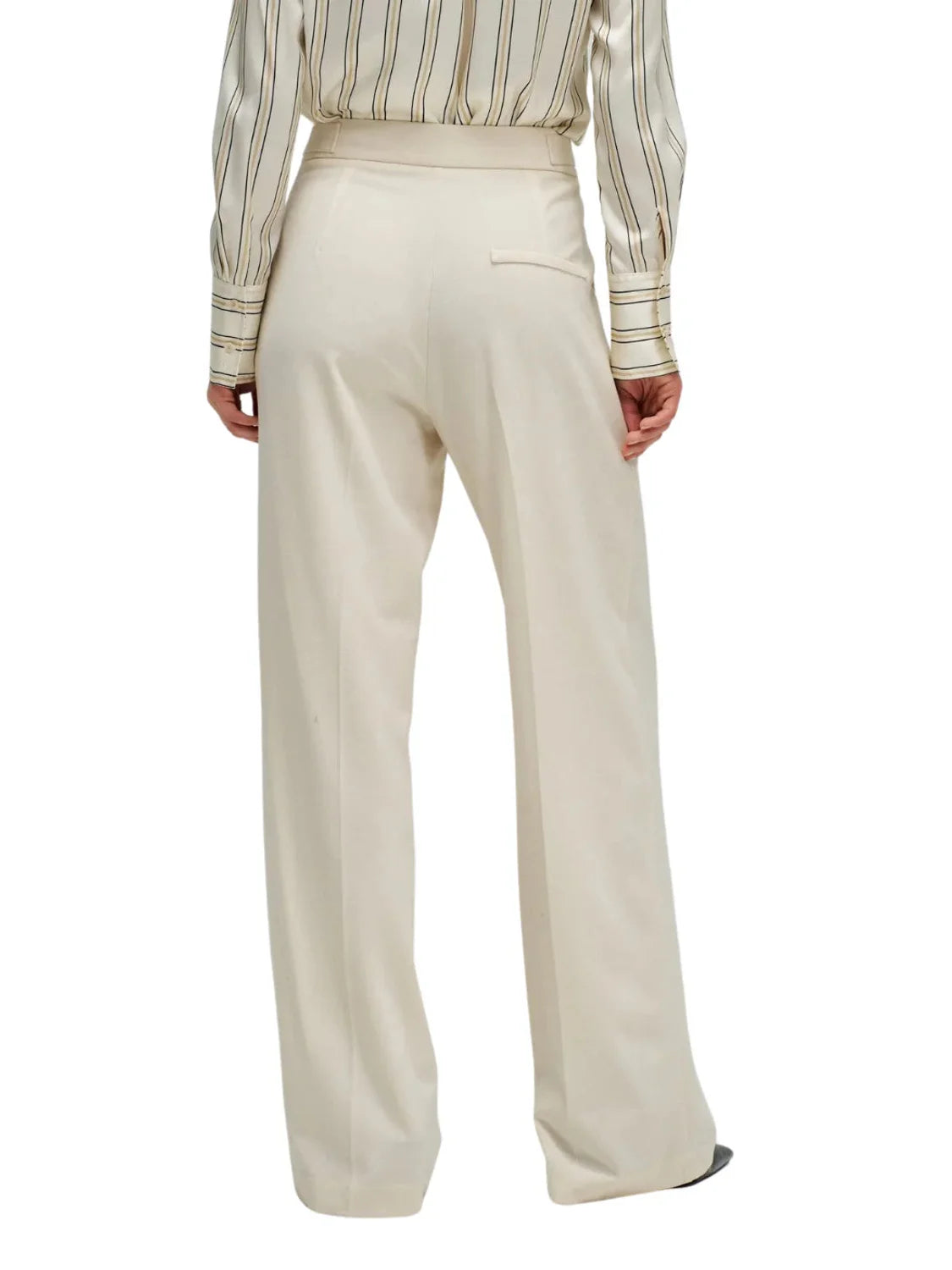 Pantalones Tela Straight Salsa Jeans Beige | Bicos de Fío