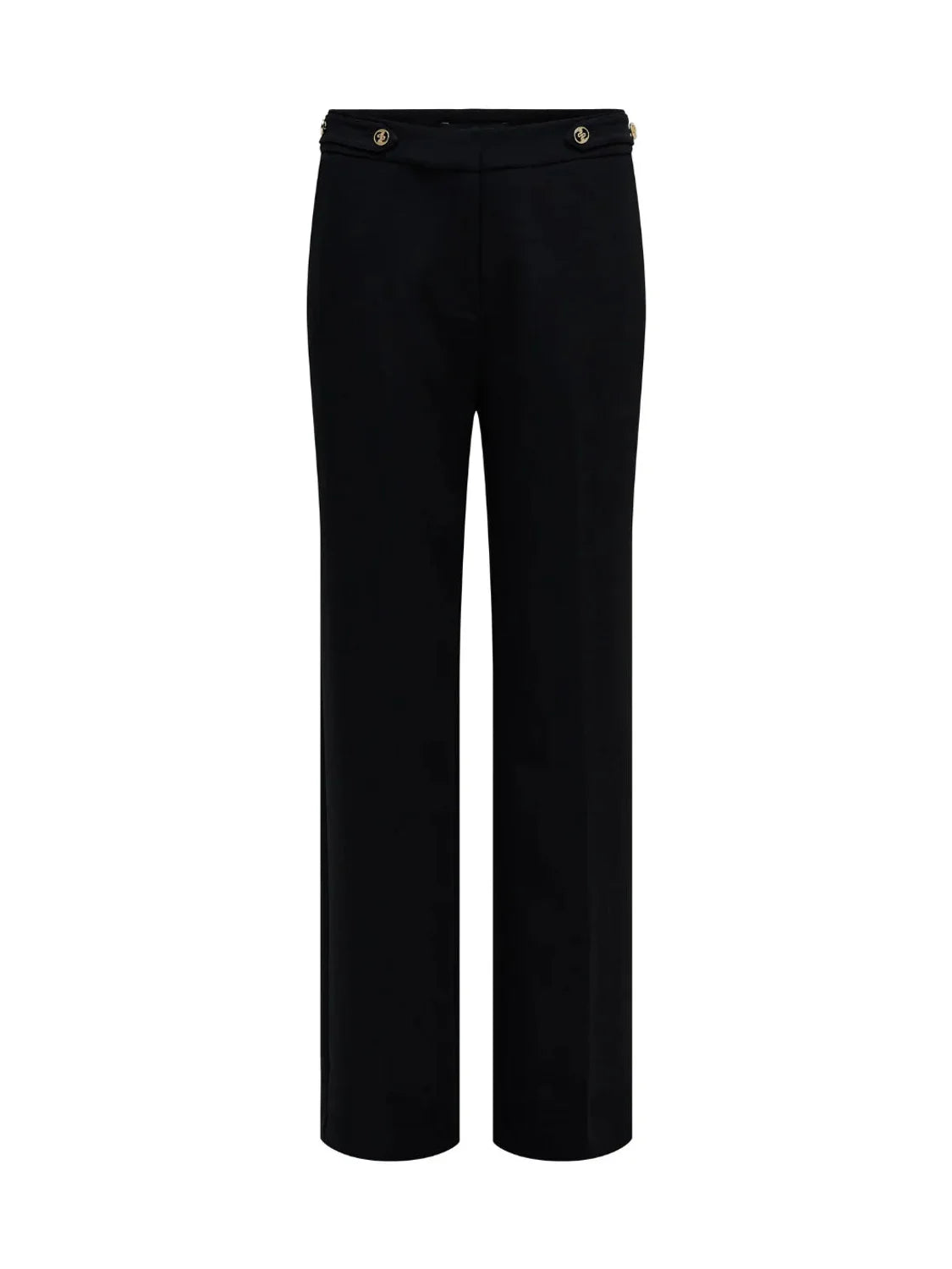 Pantalones Tela Straight Salsa Jeans Negro | Bicos de Fío
