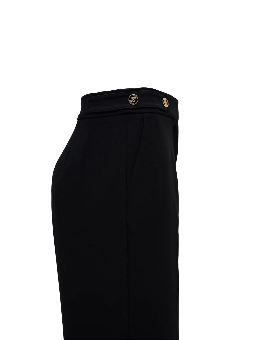 Pantalones Tela Straight Salsa Jeans Negro | Bicos de Fío