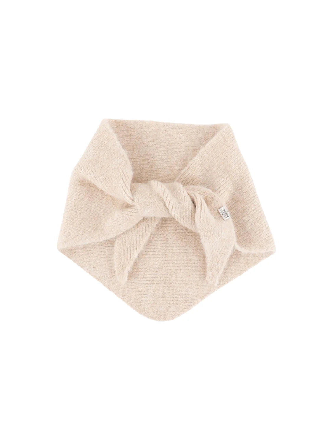 Pañuelo Bufanda Punto Victoria Beige | Bicos de Fío