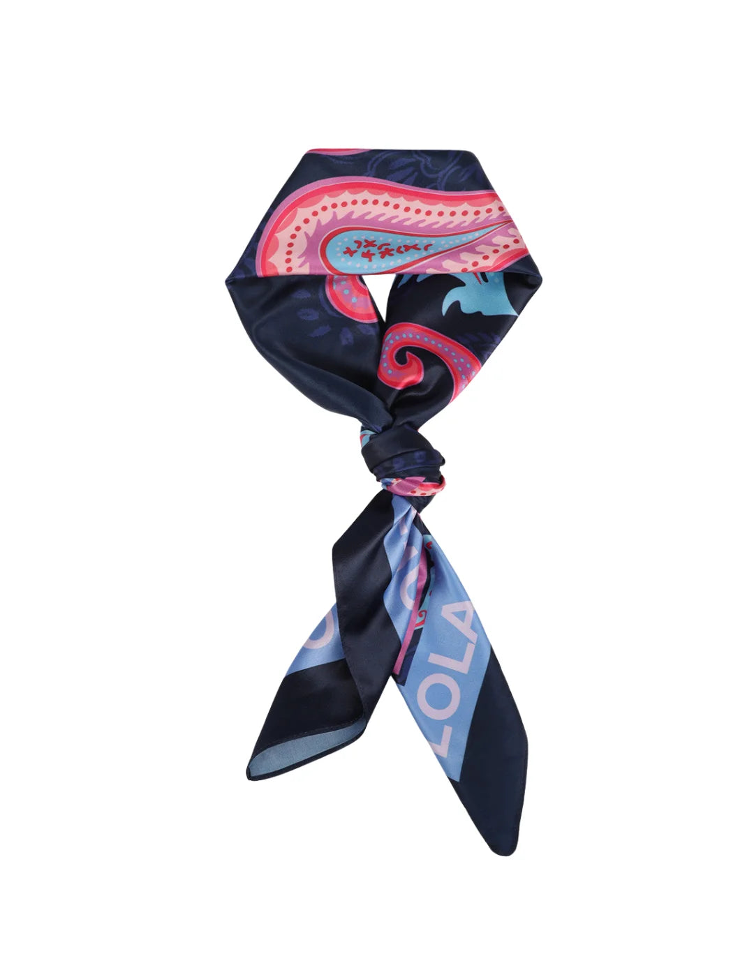 Pañuelo Estampado Paisley Lola Casademunt Azul | Bicos de Fío