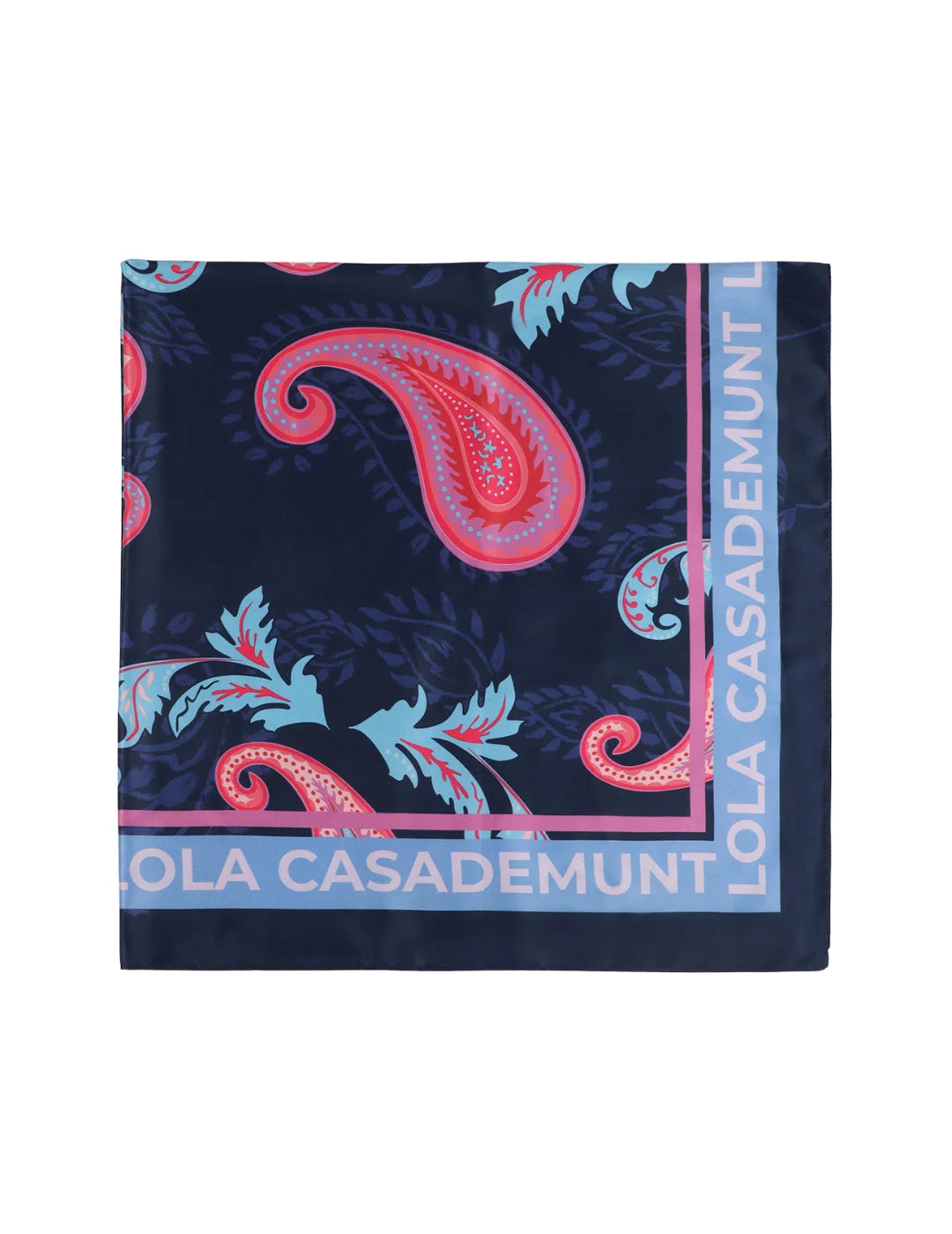 Pañuelo Estampado Paisley Lola Casademunt Azul | Bicos de Fío
