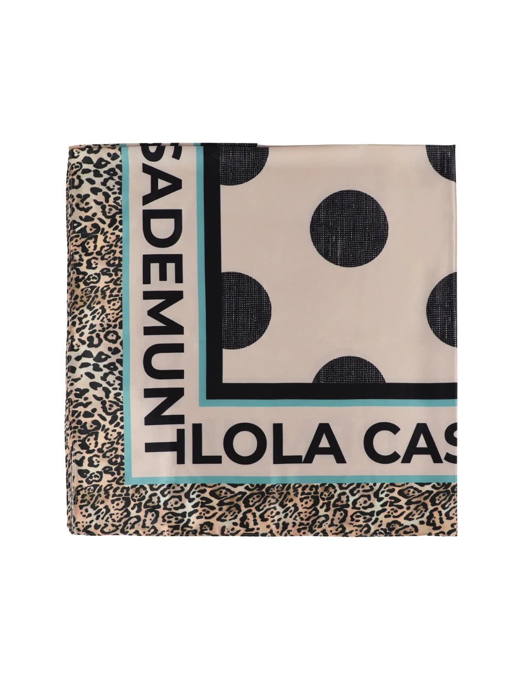 Pañuelo Topos Logo Lola Casademunt Crudo | Bicos de Fío