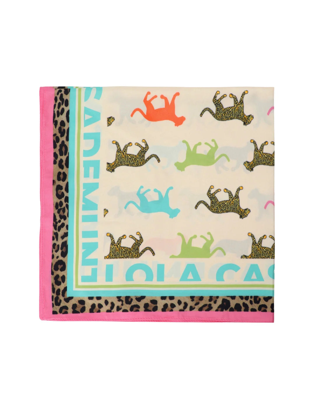 Pañuelo Tigres Colores Lola Casademunt Beige | Bicos de Fío