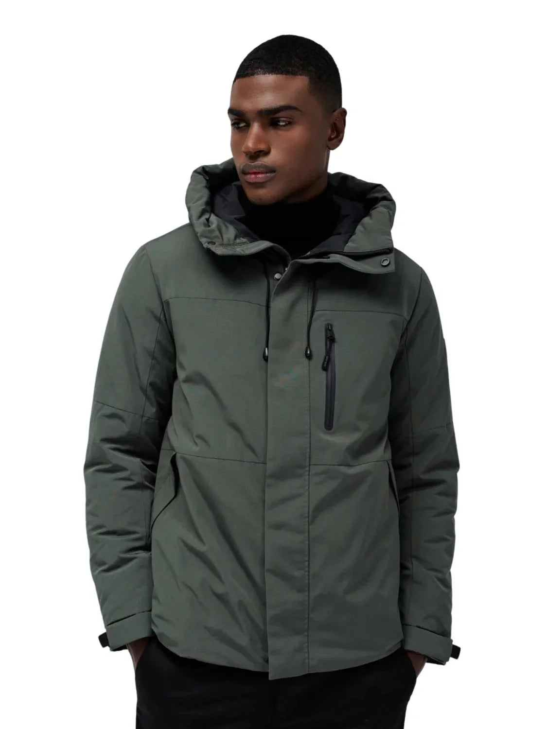 Parka Con Capucha Salsa Jeans Verde | Bicos de Fío