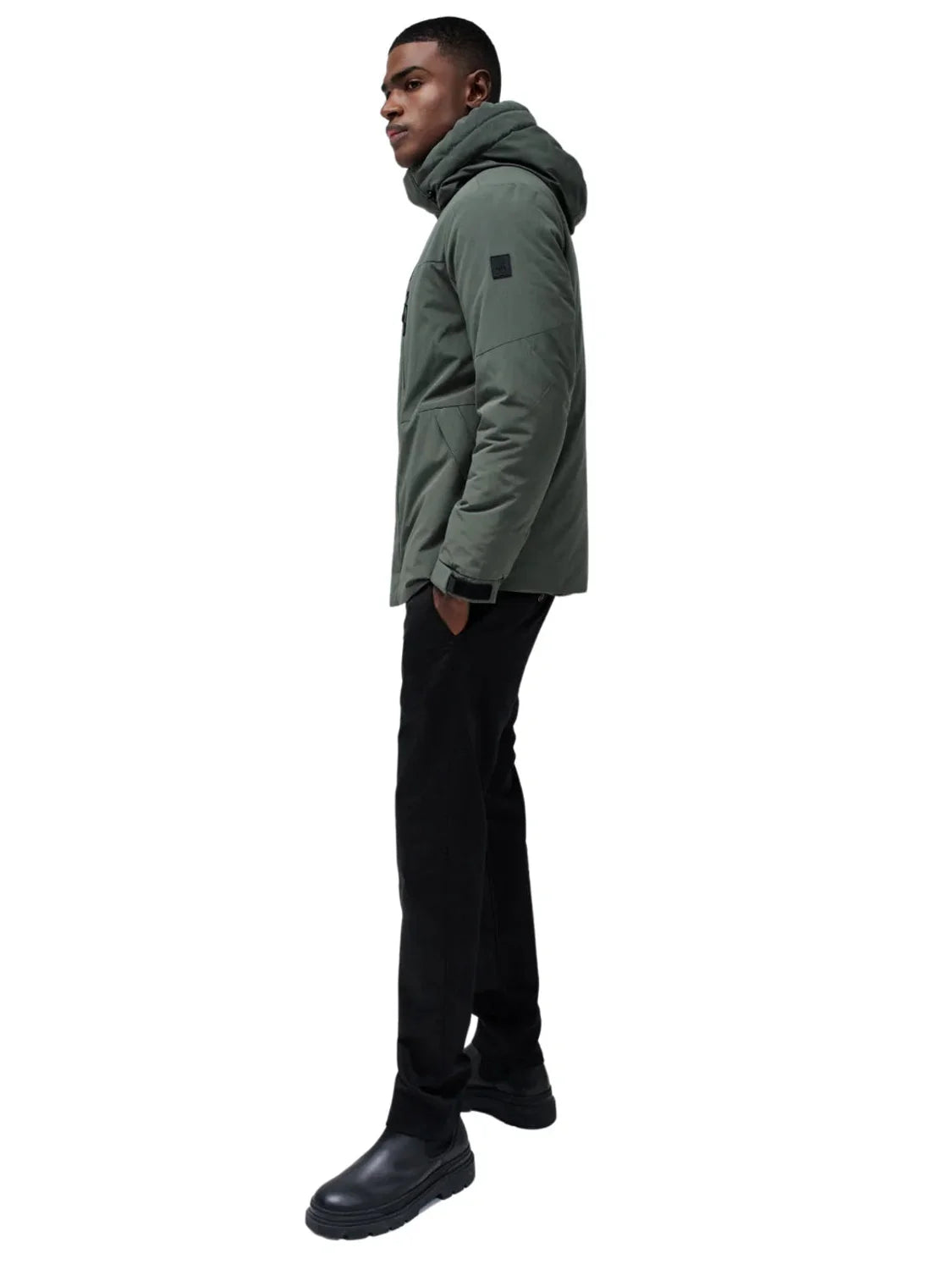 Parka Con Capucha Salsa Jeans Verde | Bicos de Fío