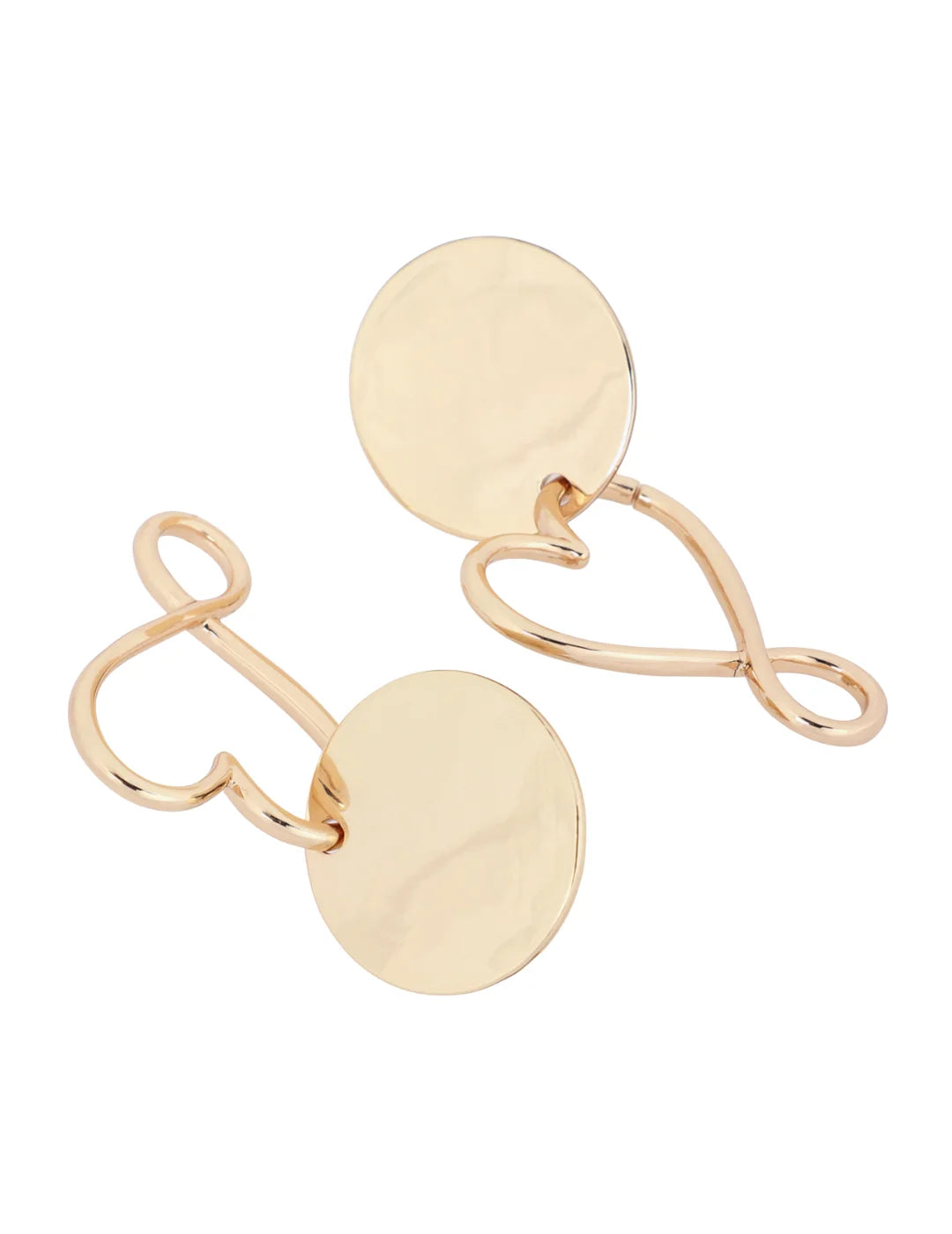 Pendientes Lola Casademunt Corazón Infinito Dorado | Bicos de Fío