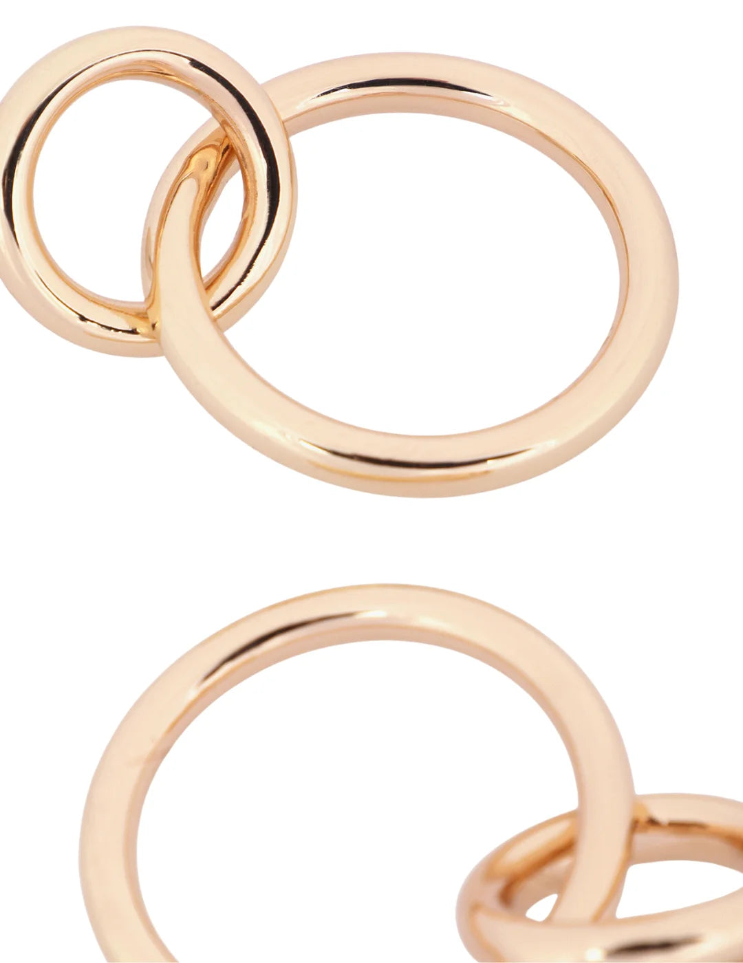 Pendientes Doble Aro Lola Casademunt Dorado | Bicos de Fío