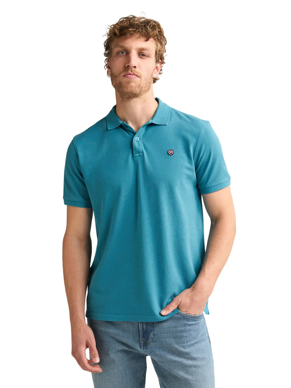 Polo Básico Petrol Industries Dolphin Iron Blue | Bicos de Fío