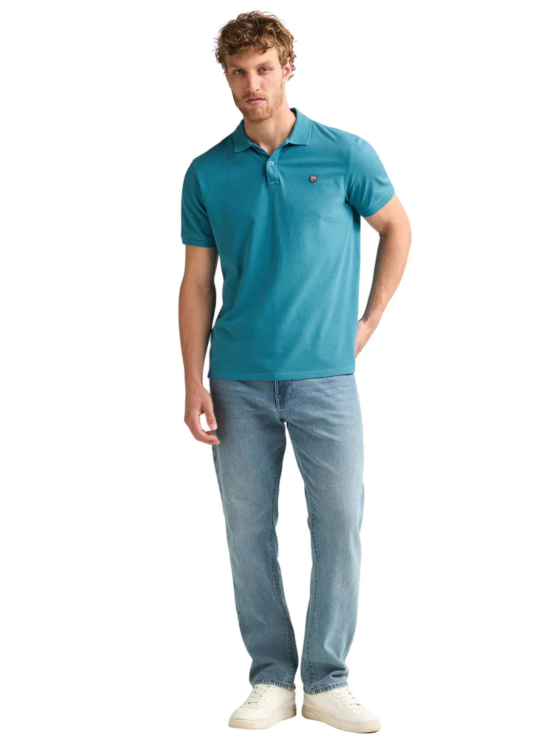 Polo Básico Petrol Industries Dolphin Iron Blue | Bicos de Fío