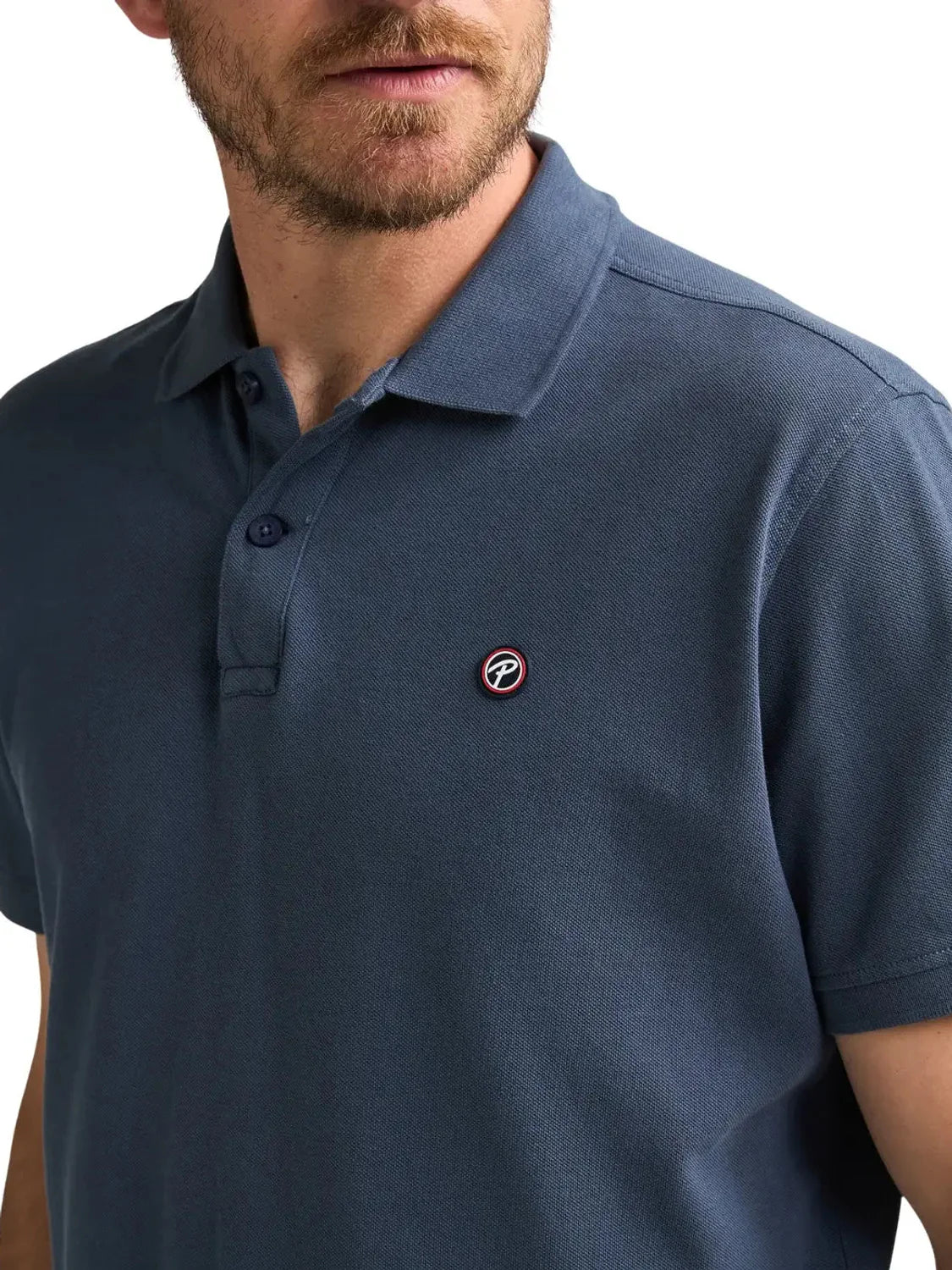 Polo Básico Petrol Industries Dolphin Storm Blue | Bicos de Fío