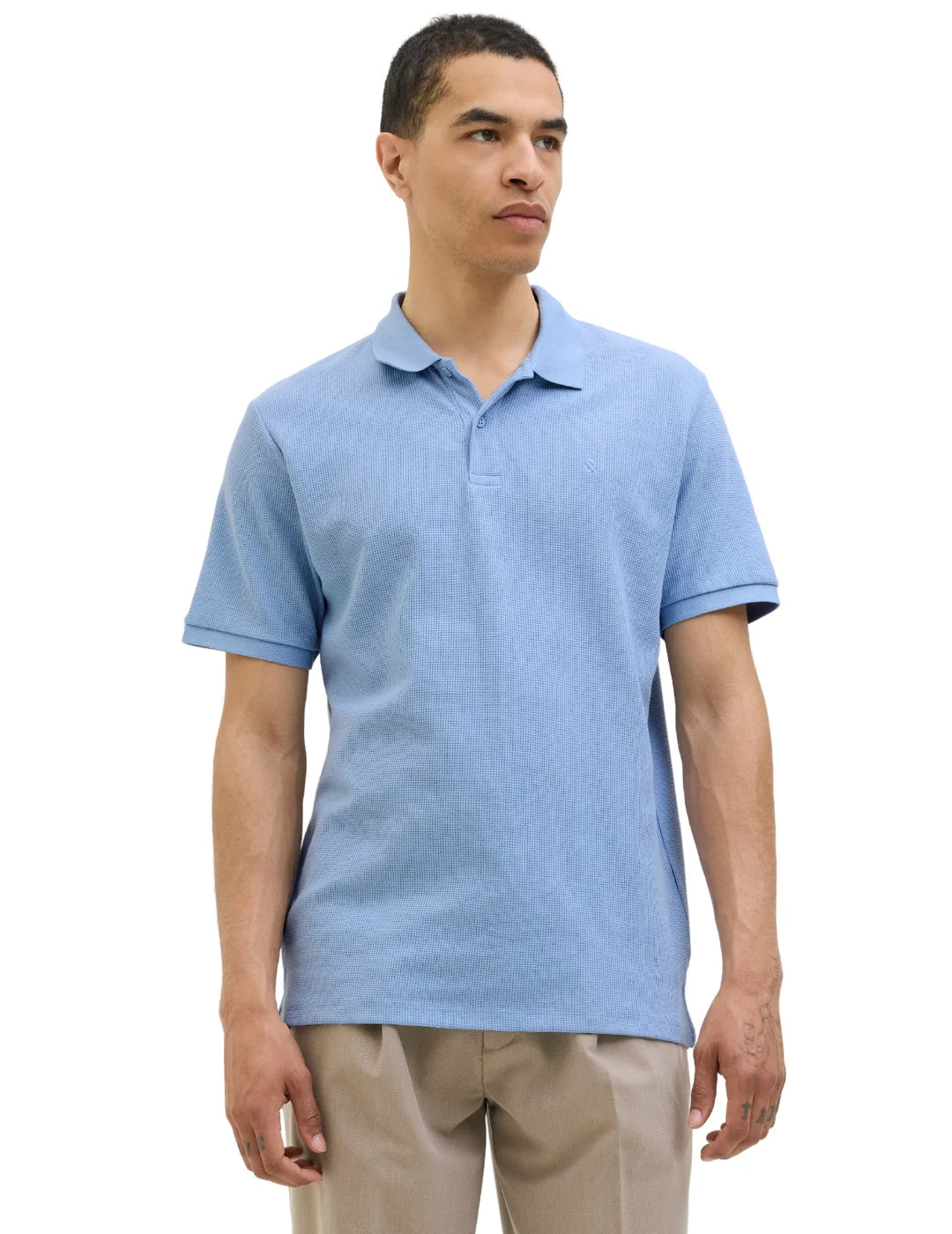 Polo Jack&Jones Austin Chambray Blue | Bicos de Fío