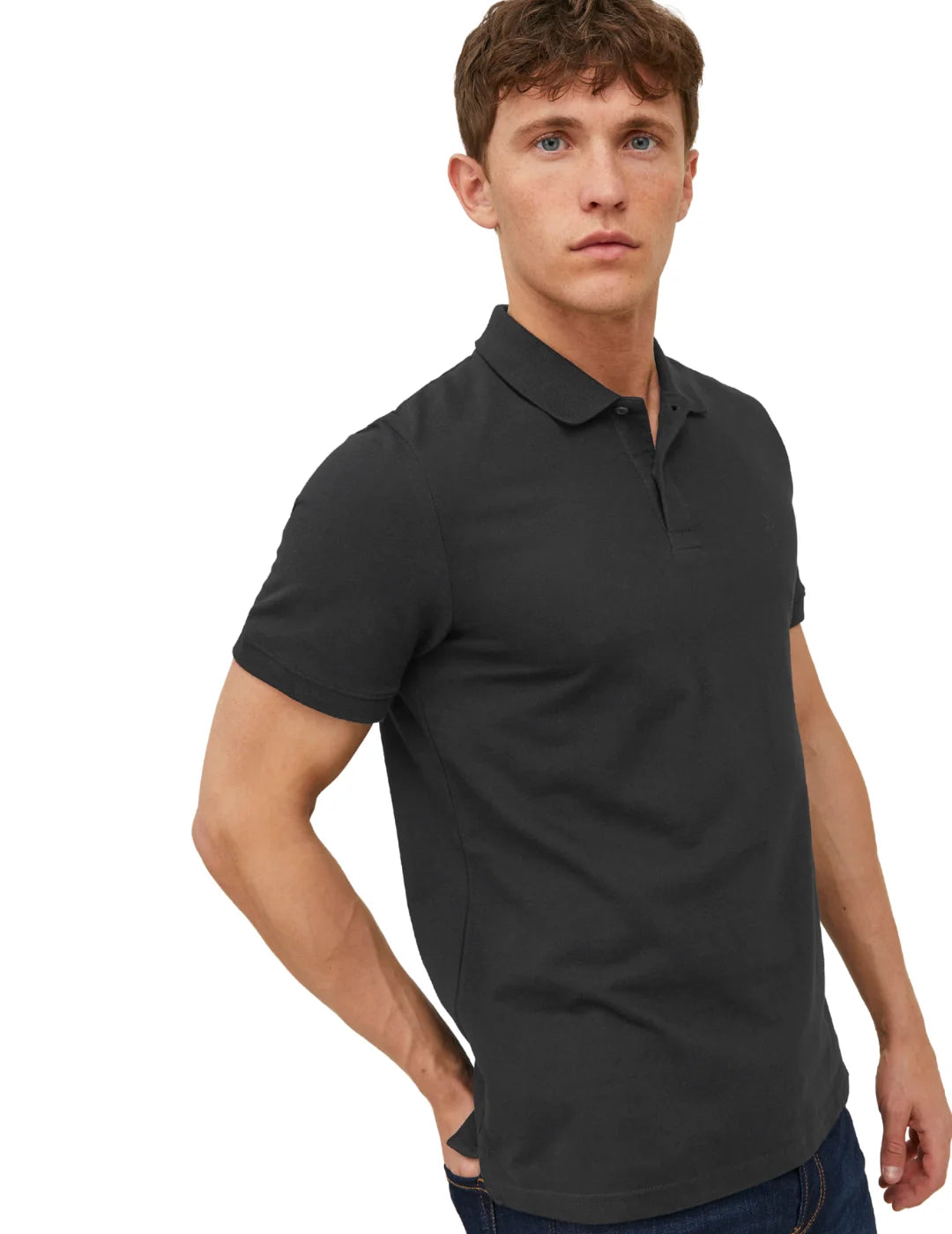 Polo Jack&Jones Basic Negro | Bicos de Fío