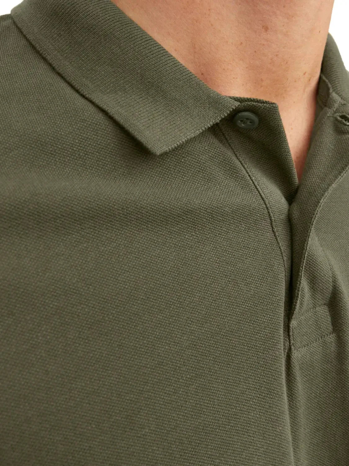 Polo Jack&Jones Basic Verde Oliva | Bicos de Fío
