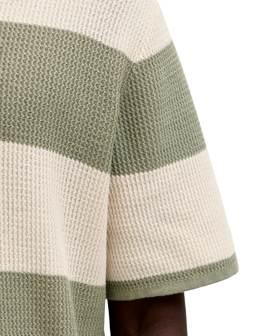 Polo Jack&Jones Liam Knit Rayas Verde | Bicos de Fío