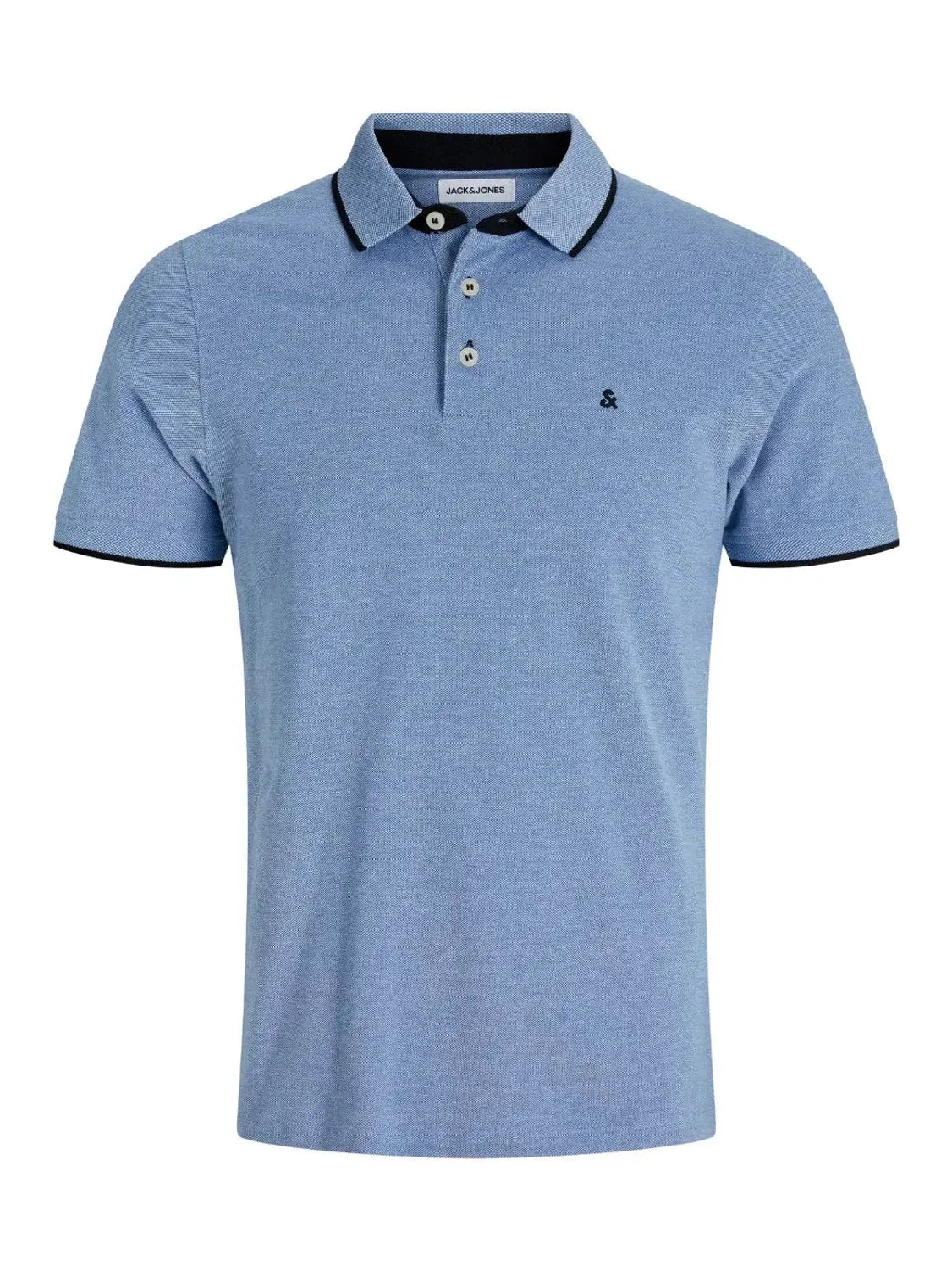 Polo Jack&Jones Paulos Ribete Bright Cobalt | Bicos de Fío