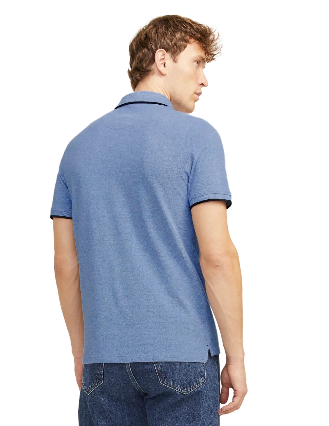Polo Jack&Jones Paulos Ribete Bright Cobalt | Bicos de Fío