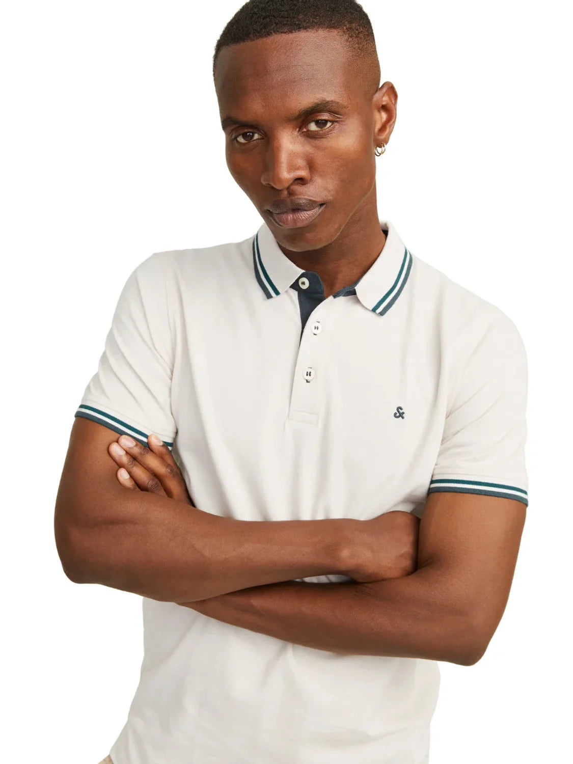 Polo Jack&Jones Paulos Ribete Moonbeam | Bicos de Fío