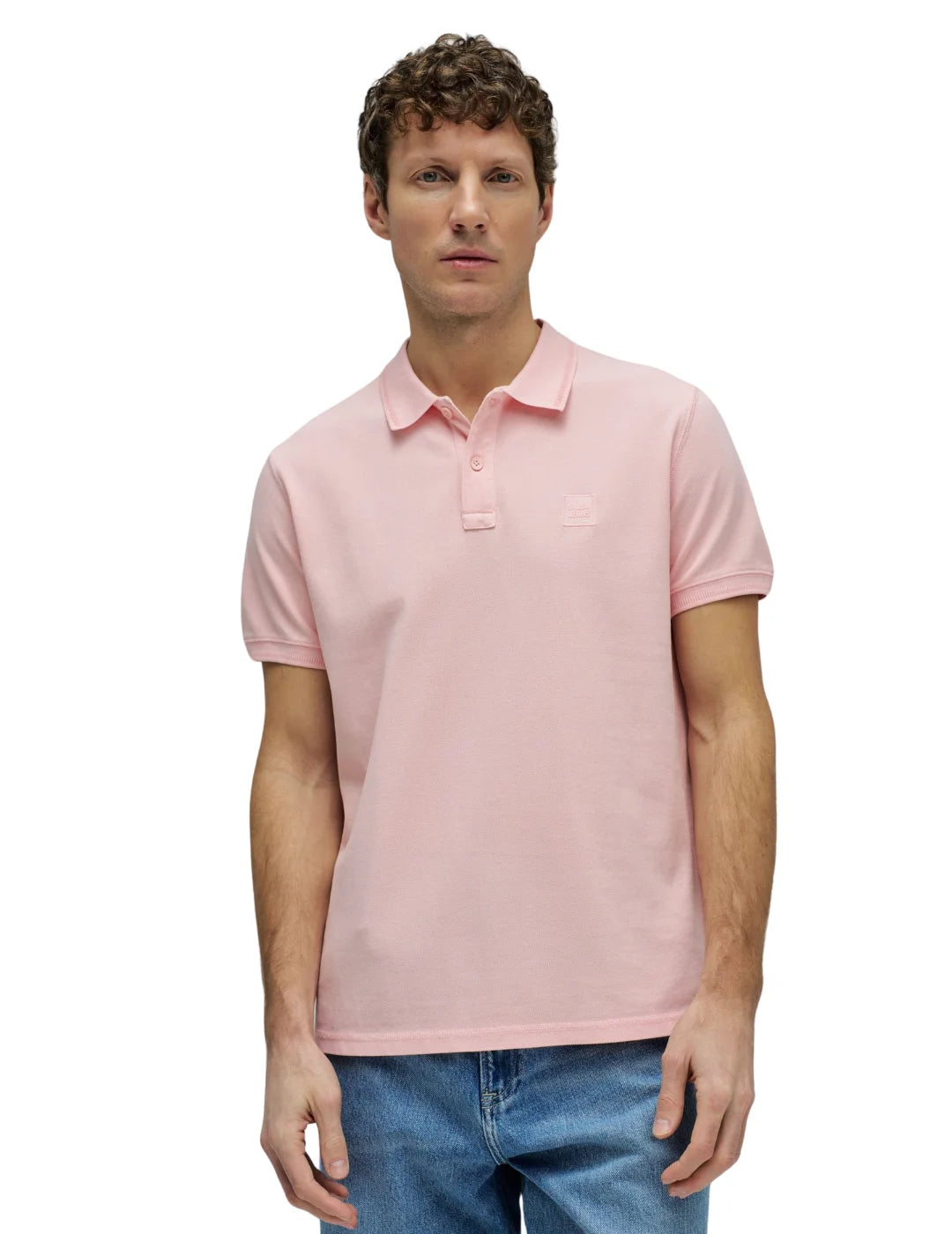 Polo Logo Salsa Jeans Rosa - Bicos de Fío