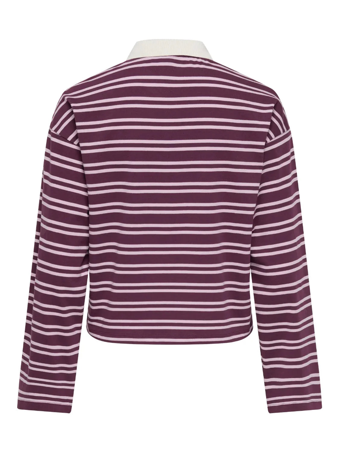 Polo ONLY Kari Morado-Blanco | Bicos de Fío