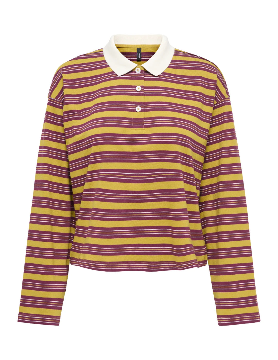 Polo ONLY Kari Mostaza-Morado | Bicos de Fío
