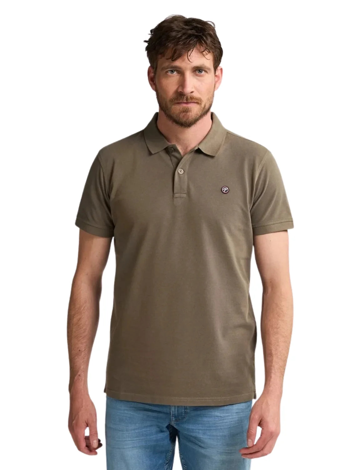 Polo Básico Petrol Industries Dolphin Mossy Stone