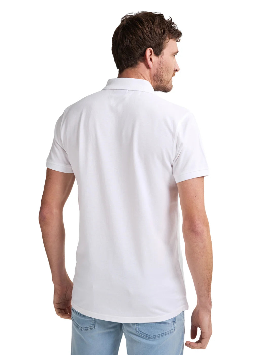 Polo Básico Petrol Industries Dolphin Bright White | Bicos de Fío