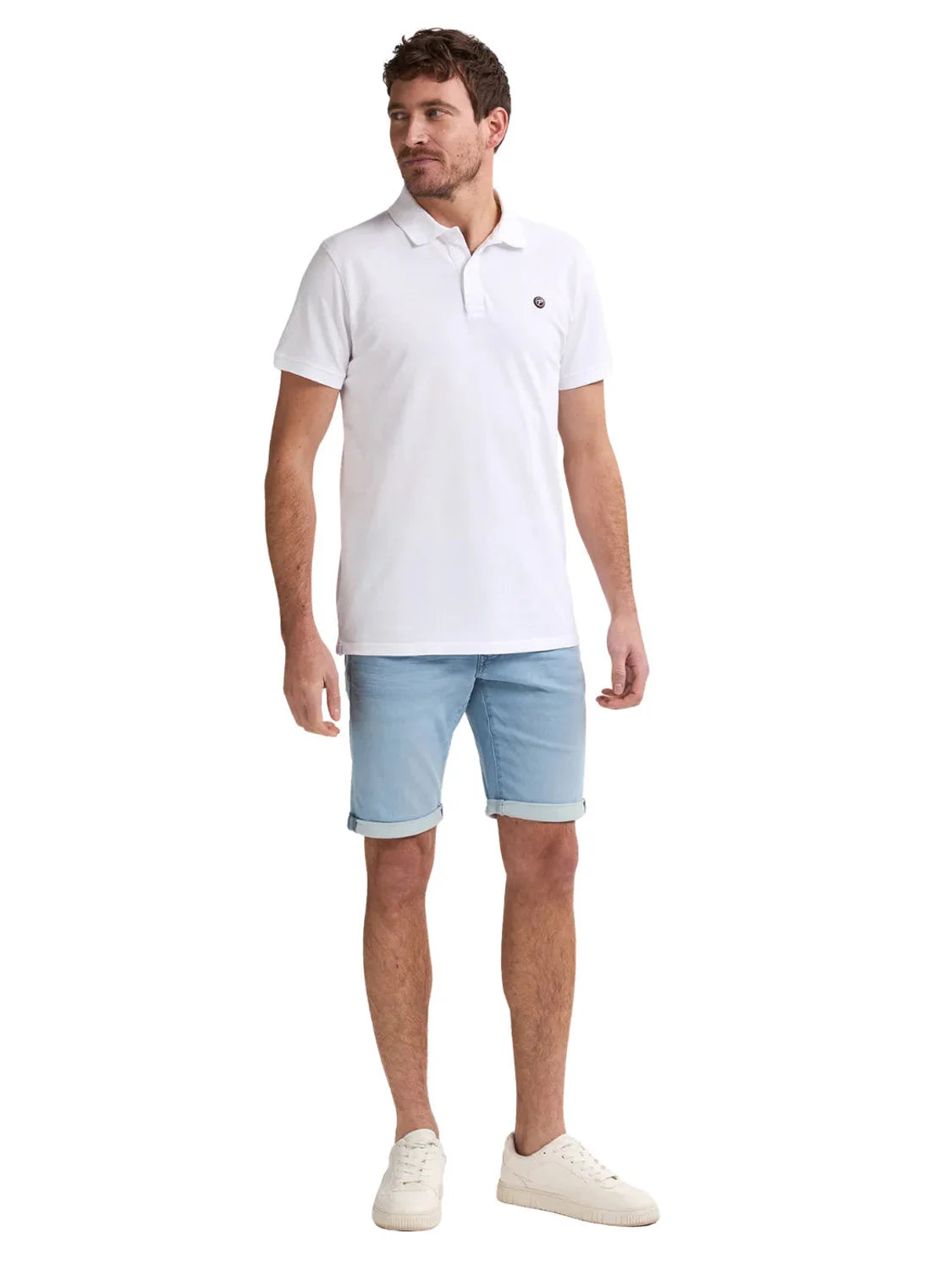 Polo Básico Petrol Industries Dolphin Bright White | Bicos de Fío