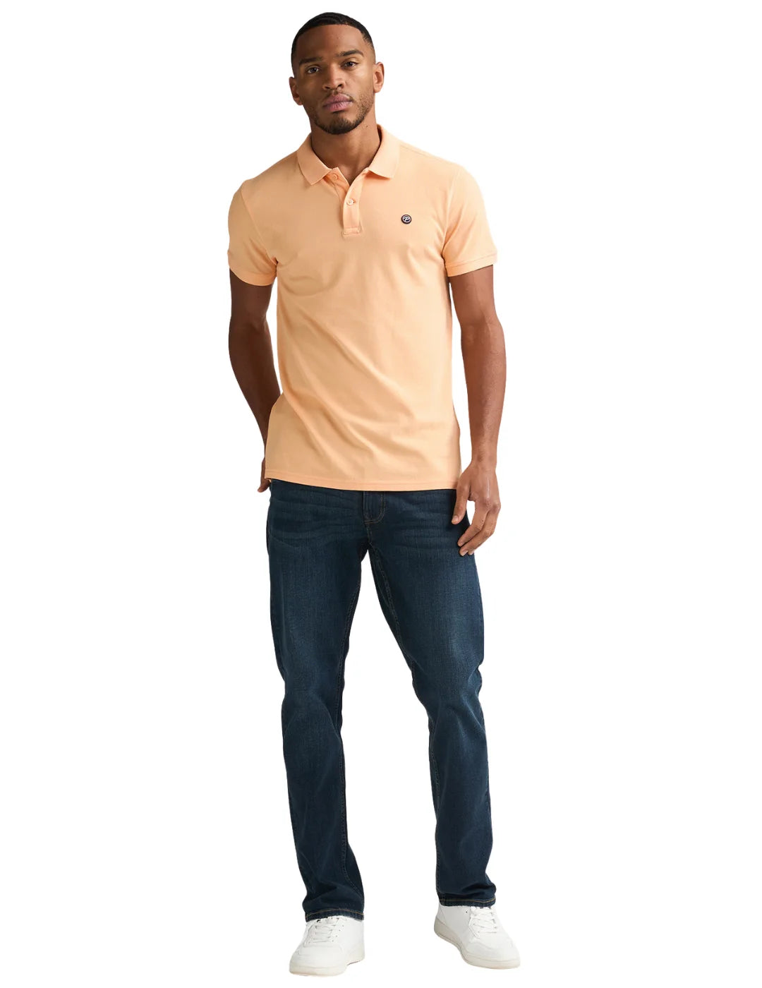 Polo Básico Petrol Industries Dolphin Tropical Orange | Bicos de Fío