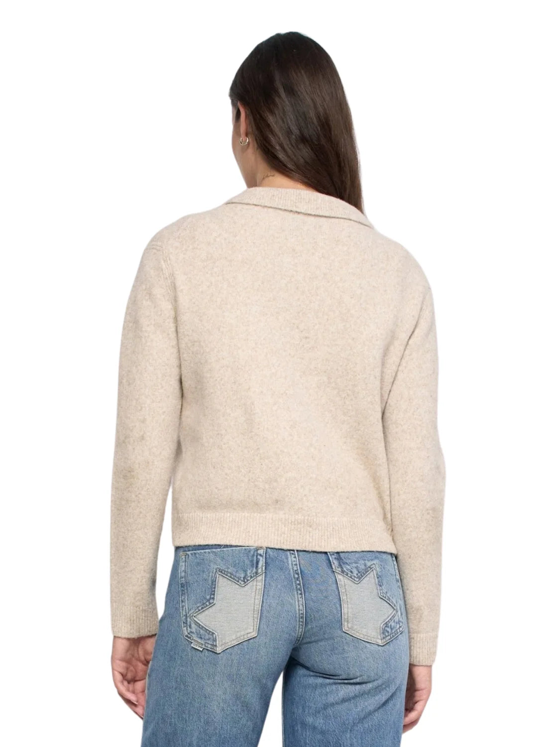 Polo Punto Bolsillos Salsa Jeans Beige | Bicos de Fío