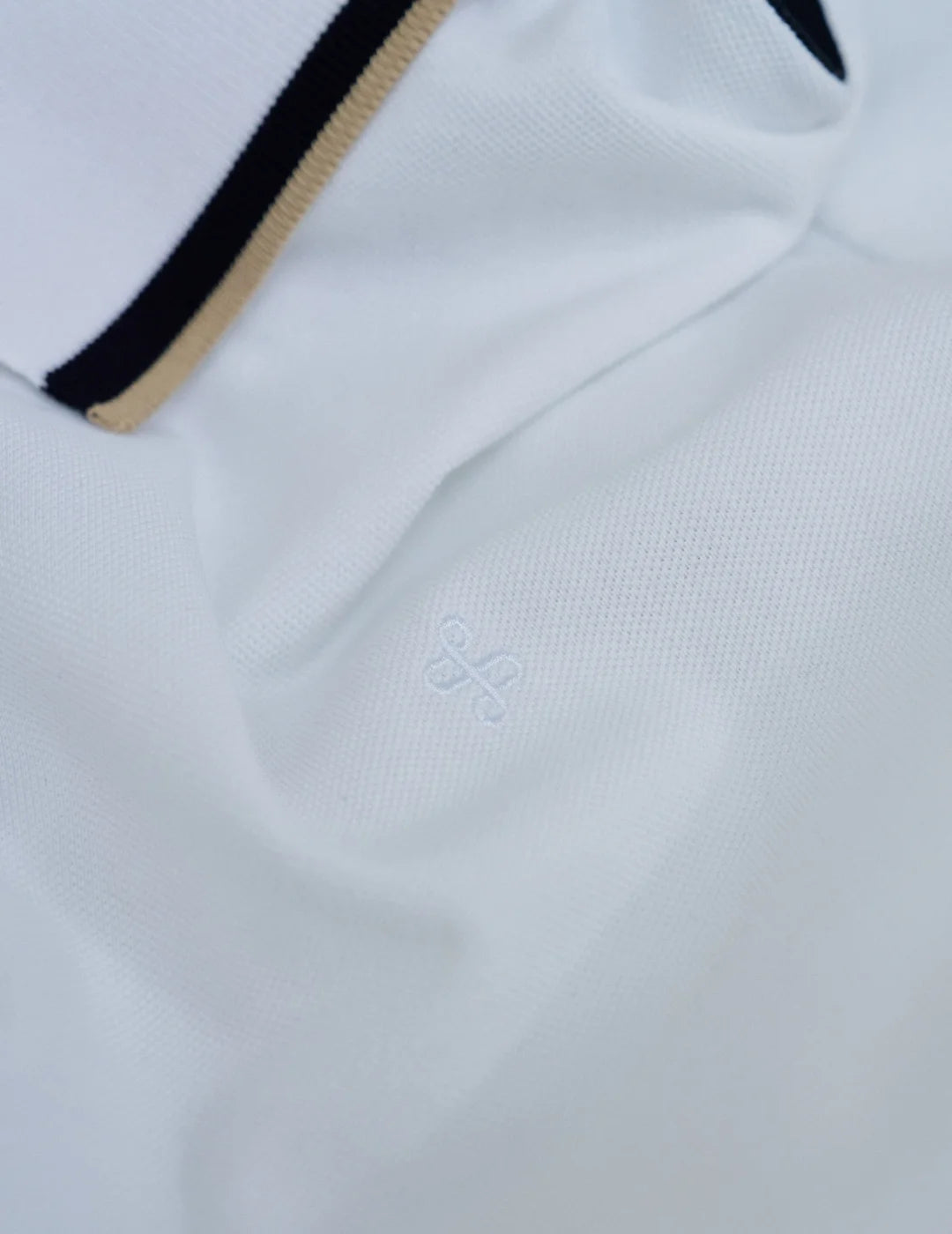 Polo Ribete Salsa Jeans Blanco | Bicos de Fío