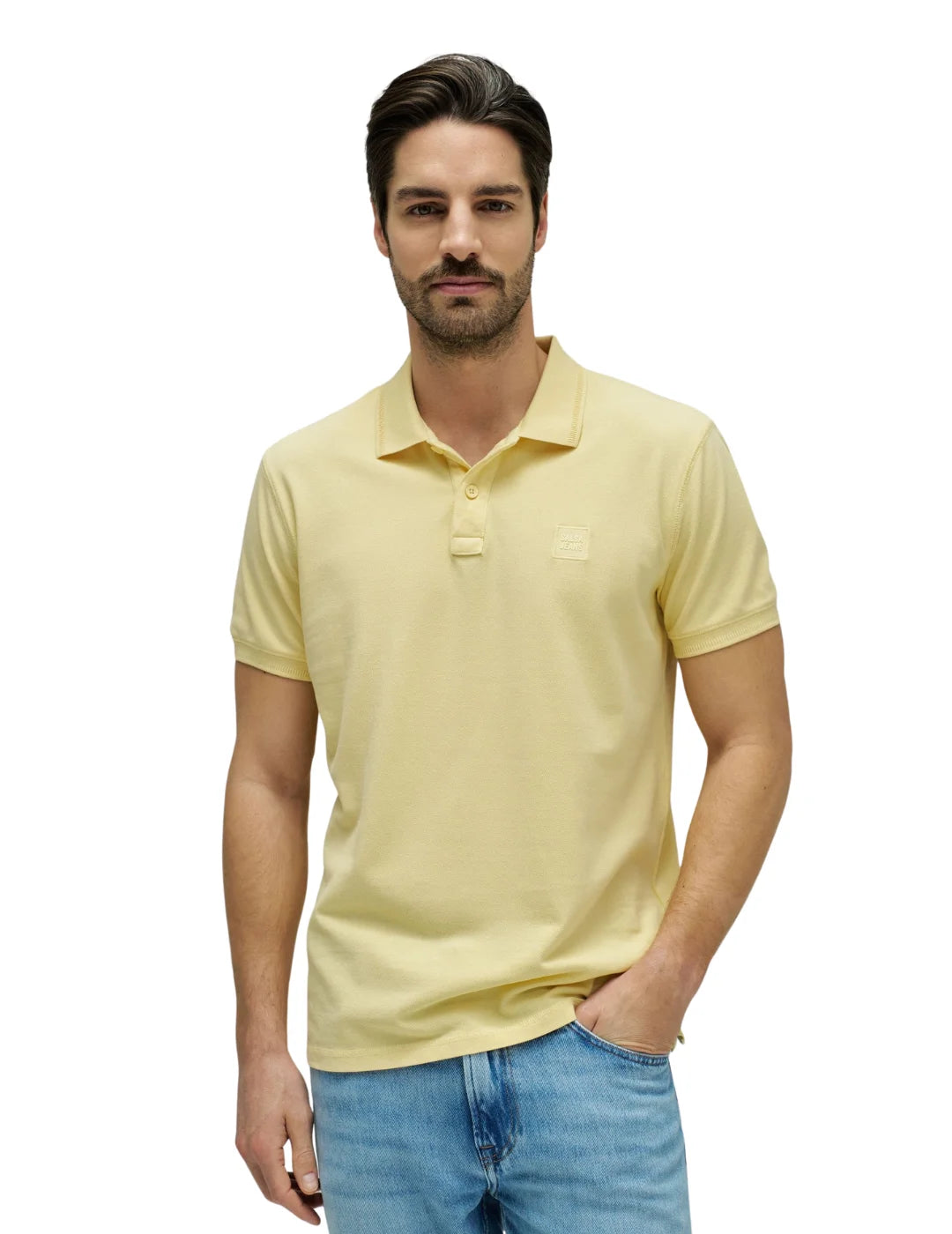 Polo Salsa Jeans New Details Amarillo | Bicos de Fío
