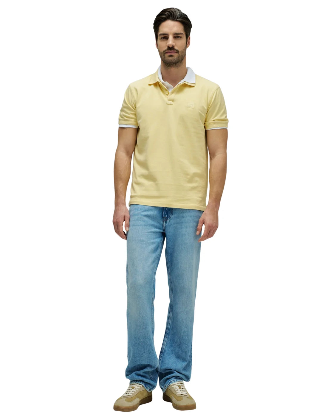 Polo Salsa Jeans New Details Amarillo | Bicos de Fío