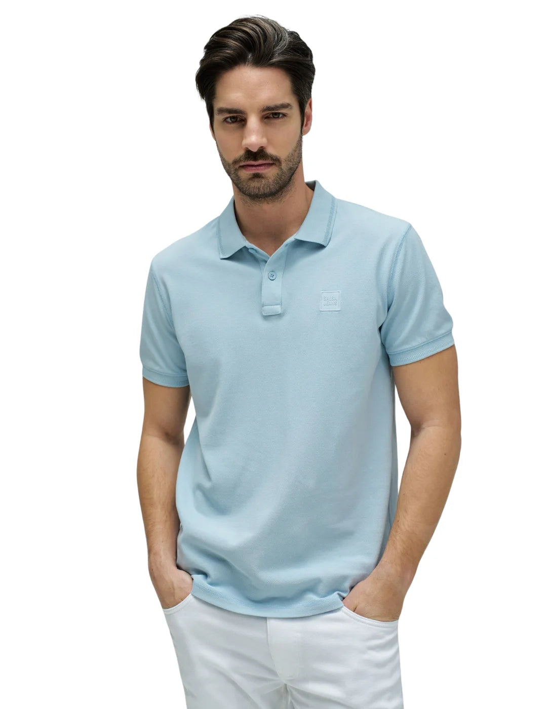 Polo Salsa Jeans New Details Azul Cielo | Bicos de Fío