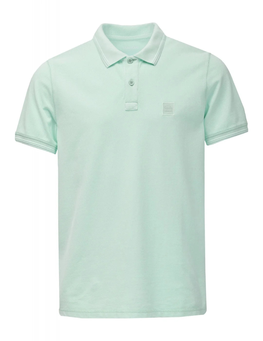 Polo Salsa Jeans New Details Verde Agua | Bicos de Fío