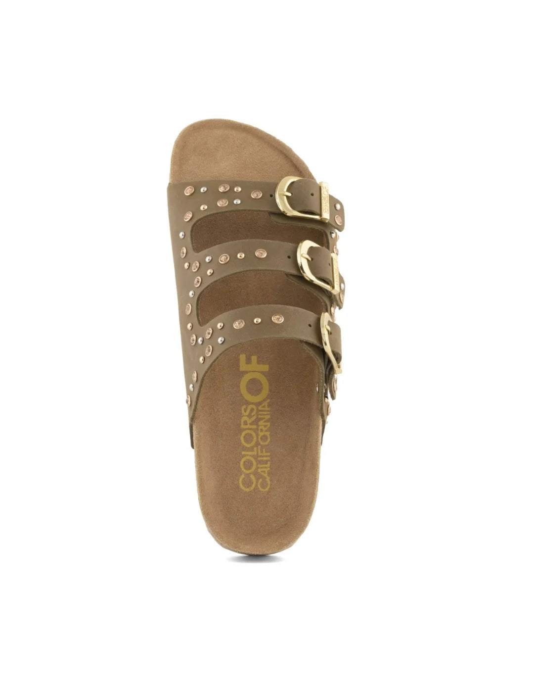 Sandalia Colors Of California Slofi Nobuck Military | Bicos de Fío