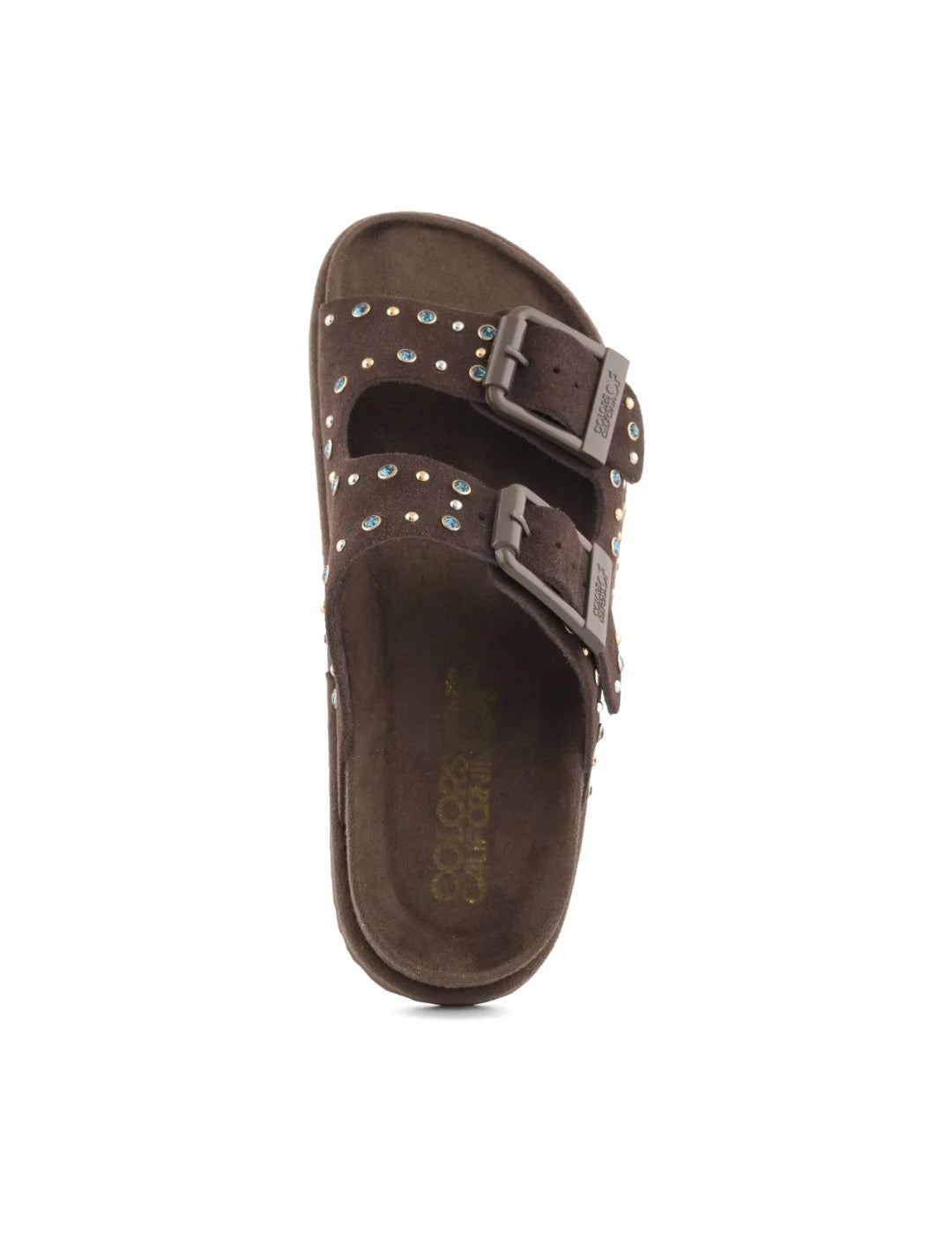 Sandalia Colors Of California Slofiw Suede Moka | Bicos de Fío