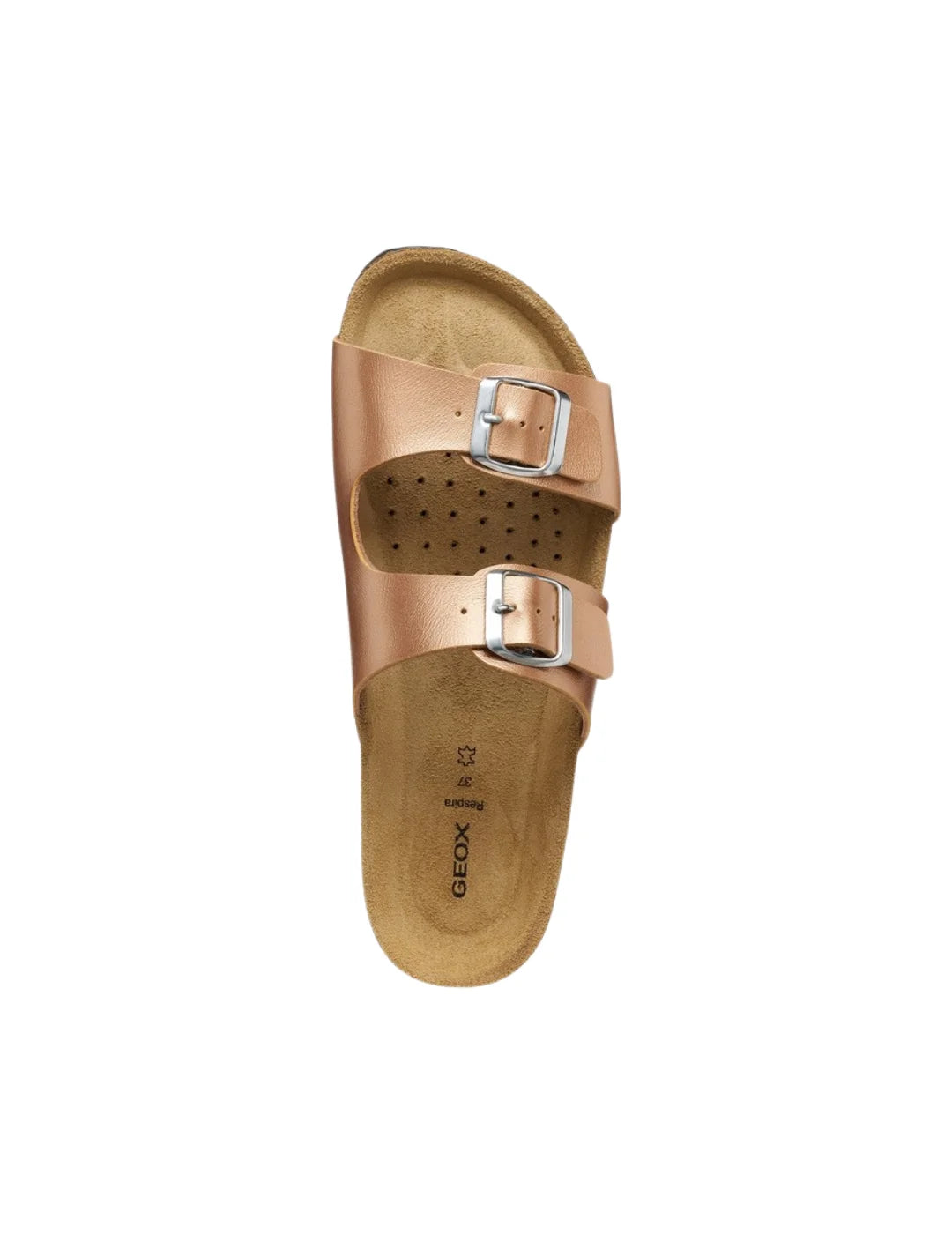 Sandalia GEOX Brionia Melocotón Metalizado | Bicos de Fío