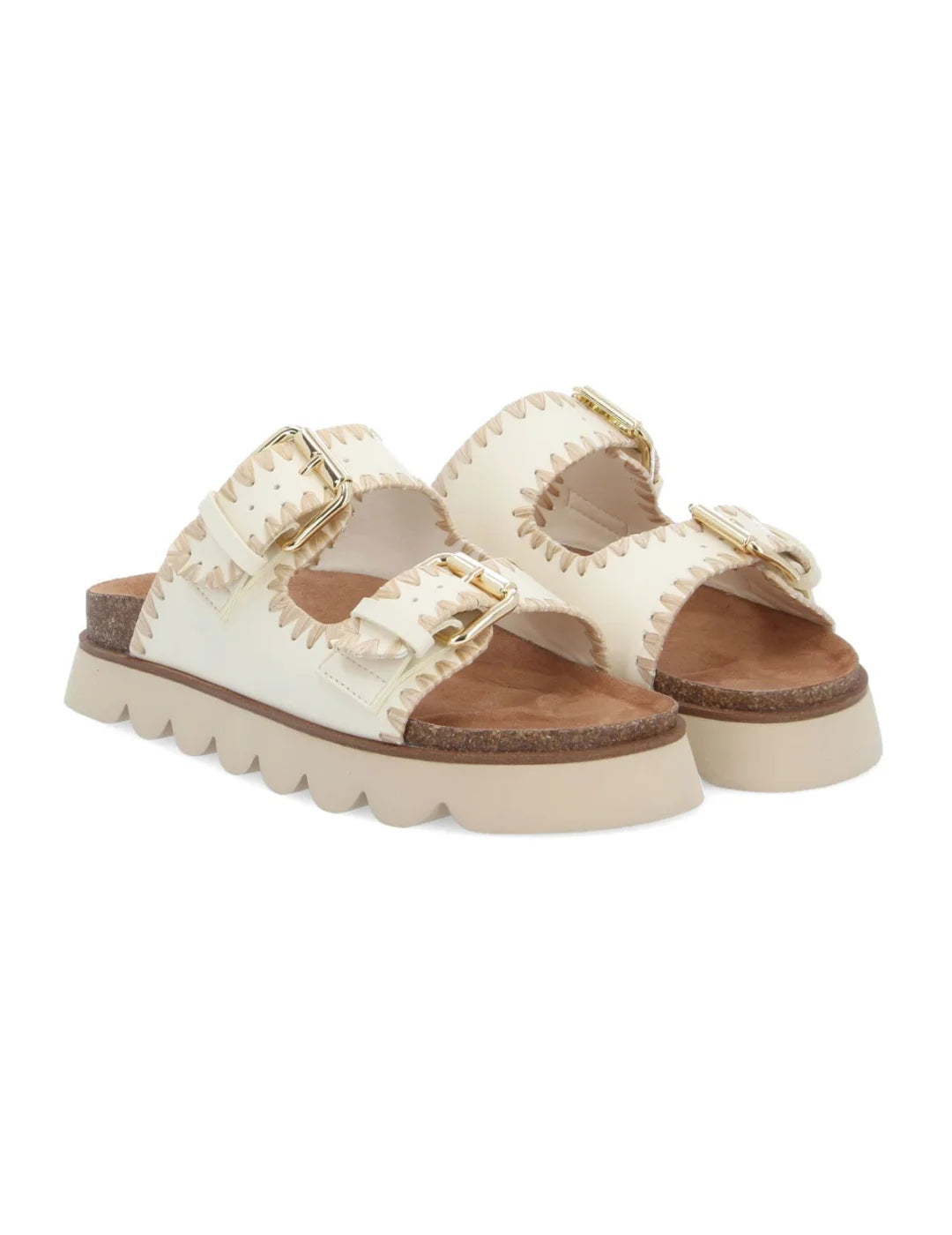 Sandalia NO NAME Sandy Edge Beige | Bicos de Fío